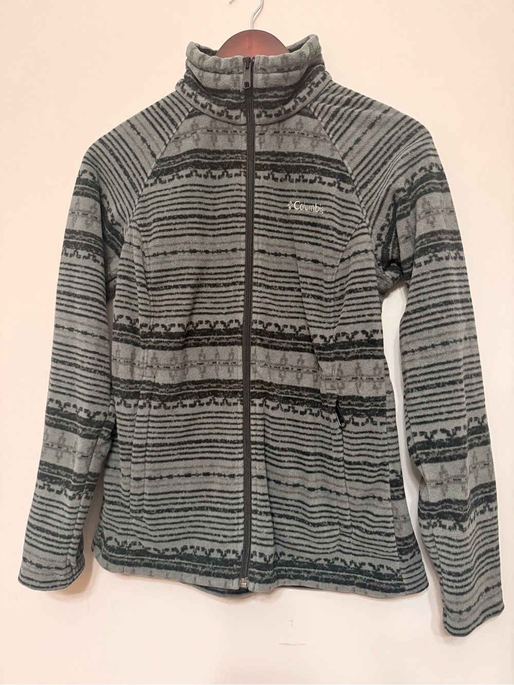 Columbia Full Zip Fleece Patterned Jacket